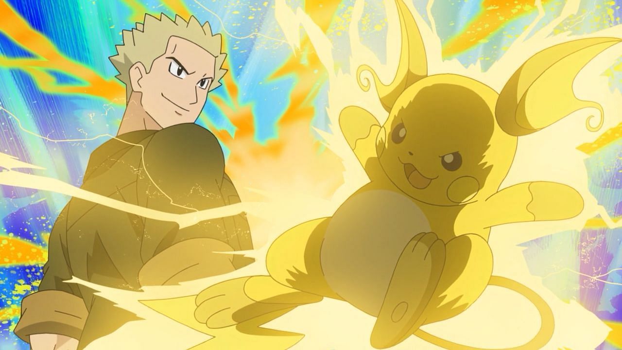 Lt. Surge can be easily taken down with a Dugtrio caught just next door to Vermillion City (Image via The Pokemon Company)